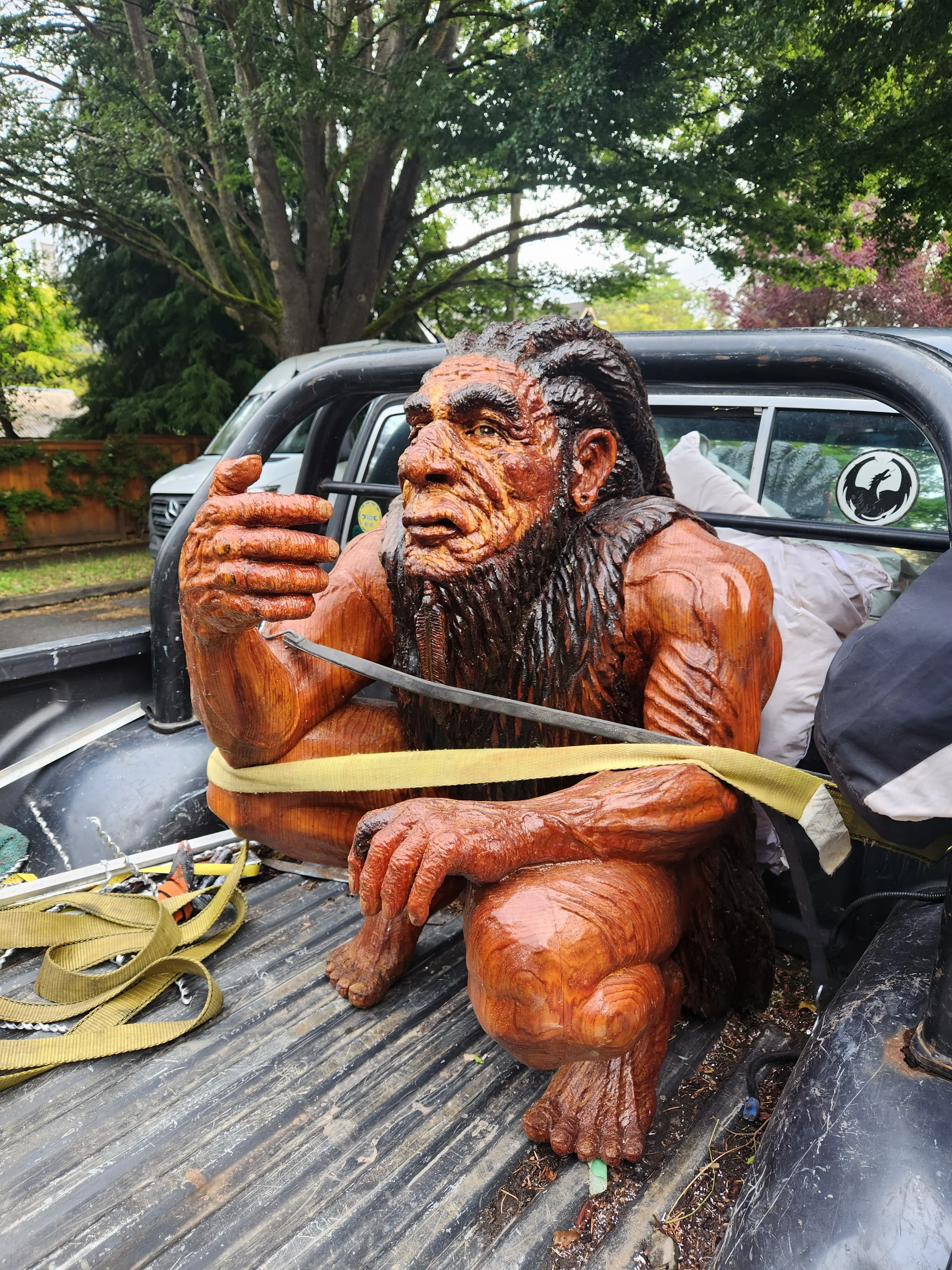 On-site 3D scanning of large sculpture