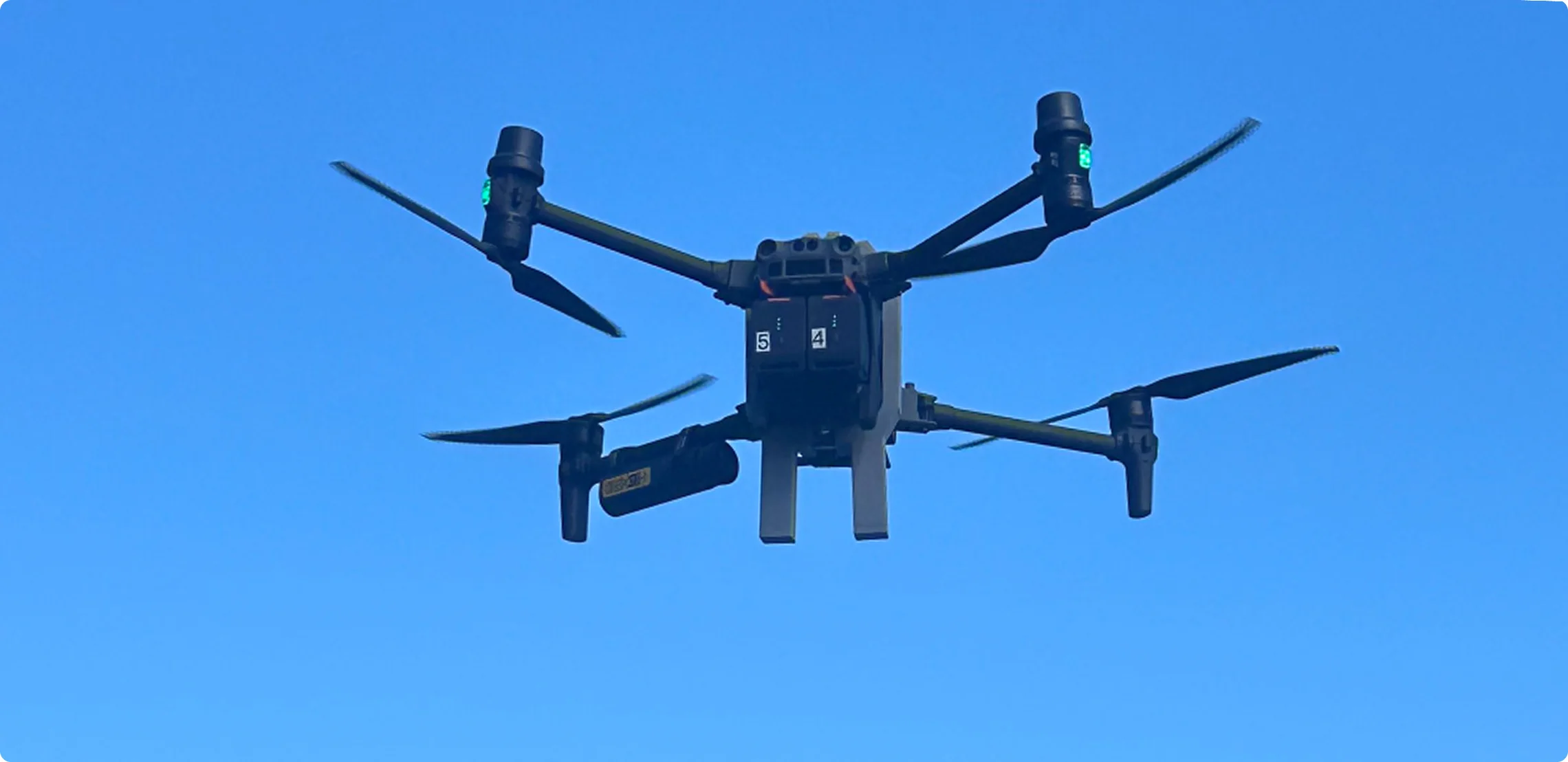 Custom drone catch handle designed for marine conditions