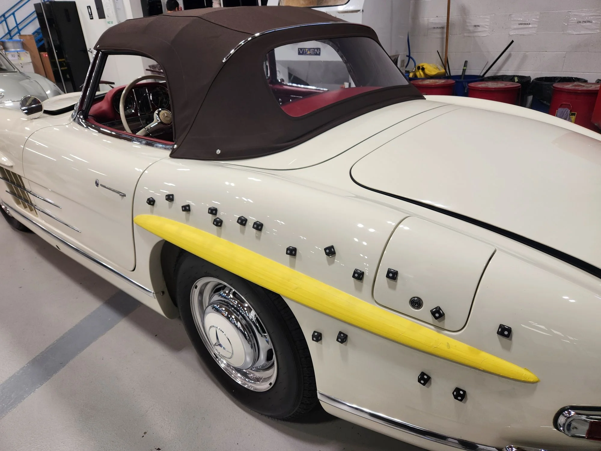 3D scanning vintage Mercedes body panels for restoration