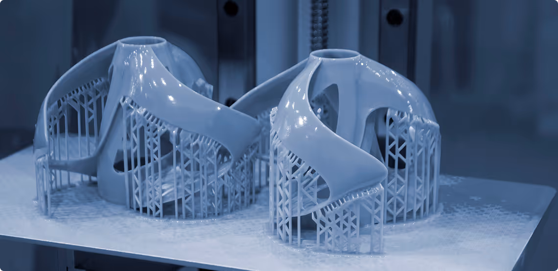 SLA resin 3D printing process